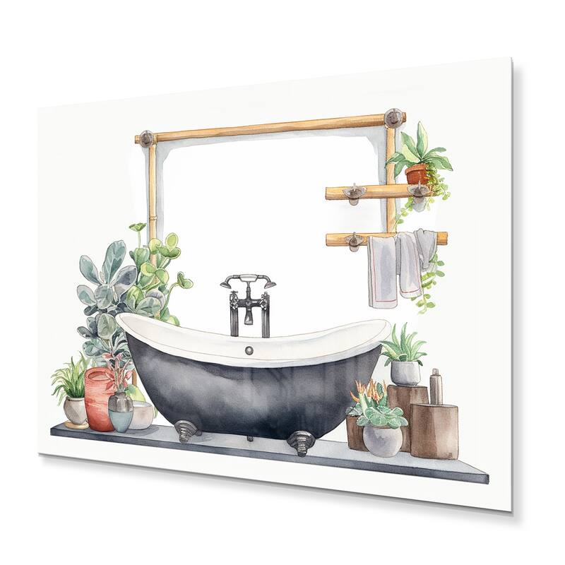 Designart "Natural Bathroom Decor II" Bathroom Metal Wall Decor Bed Bath & Beyond 39419440